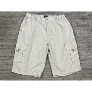 Atlas For Men Shorts Mens Large Beige Cargo Polyester Stretch Waist‎ Outdoor